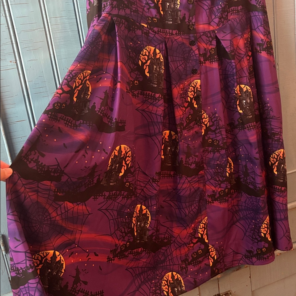 Unique Vintage Haunted House swing Dress - Picture 3 of 9